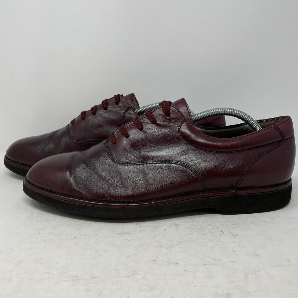 DresSports by Rockport Maroon Leather Dress Shoes 11W Vibram